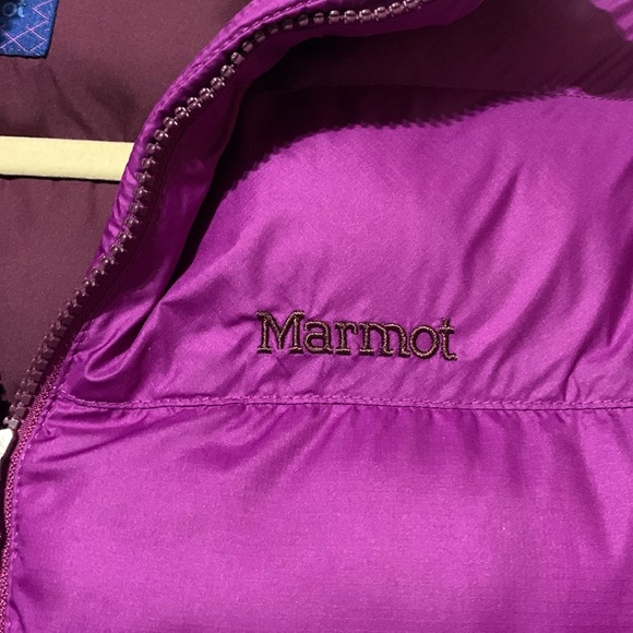 Marmot Purple Puffer Jacket - Picture 3 of 6